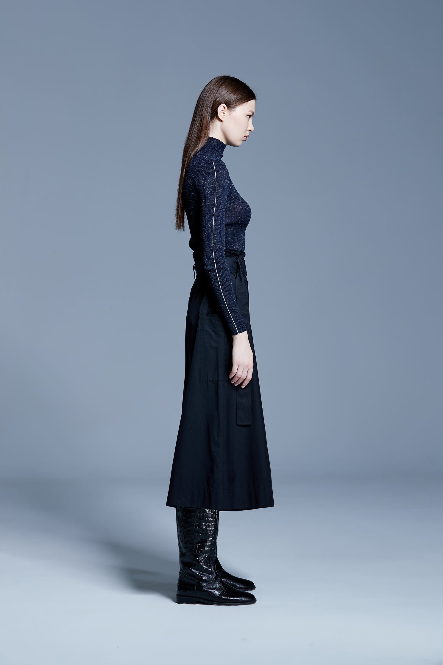 Classic Fashion Wide Trouser,culottespants,pants,culottes,pants,wasthin,blackpants,blacktrousers