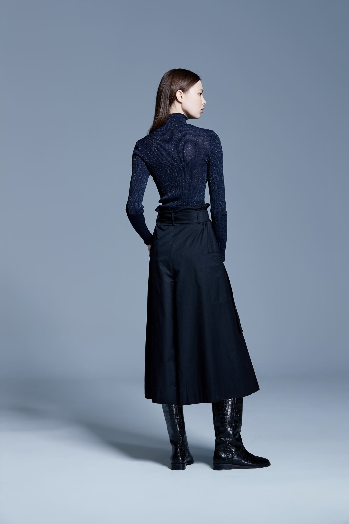 Classic Fashion Wide Trouser,culottespants,pants,culottes,pants,wasthin,blackpants,blacktrousers