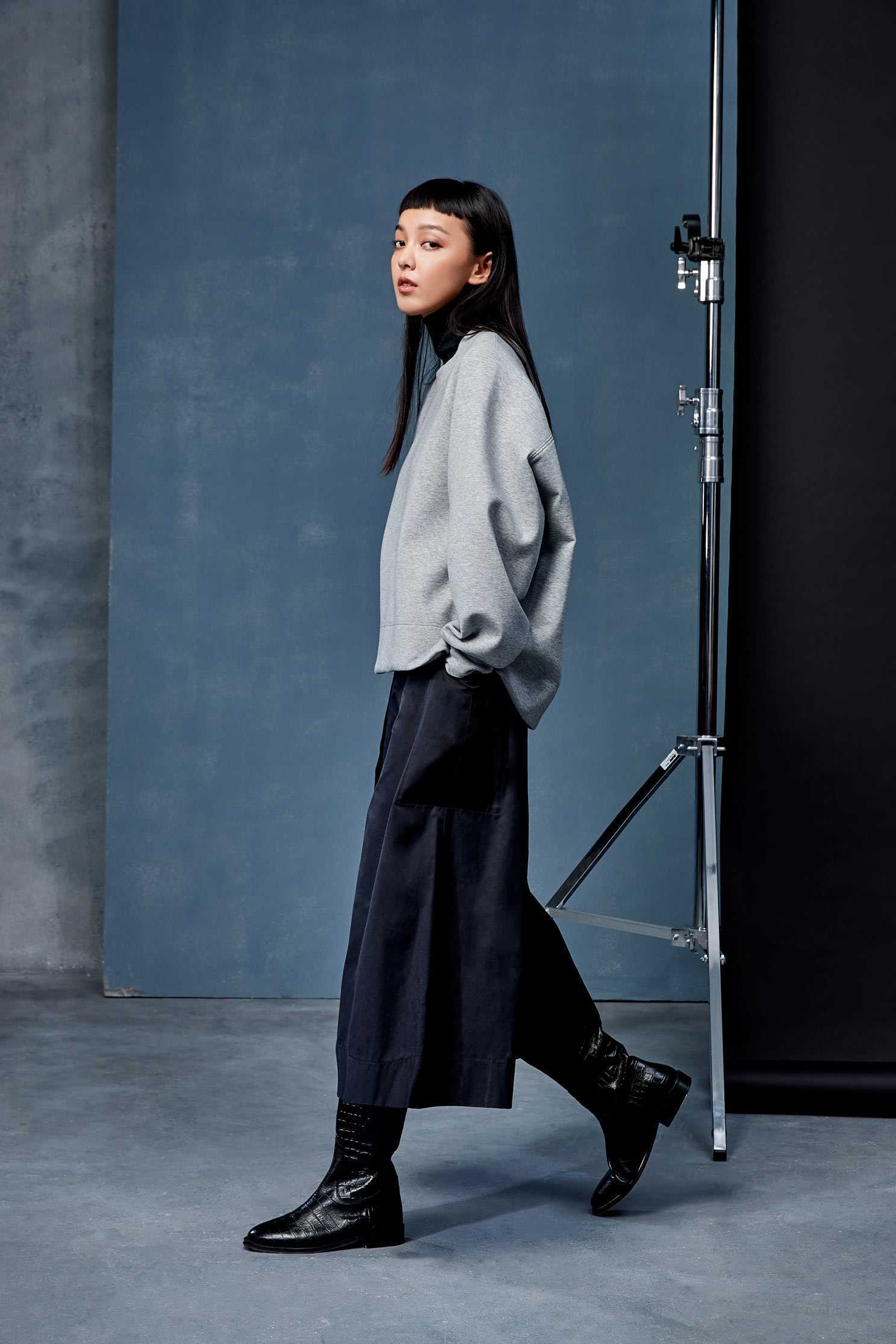 Classic Fashion Wide Trouser,culottespants,pants,culottes,pants,wasthin,blackpants,blacktrousers