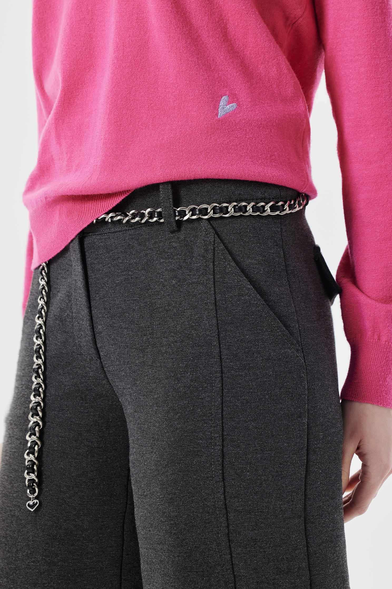 簡約修身開衩長褲簡約修身開衩長褲,刺繡,寬褲,秋冬穿搭,簡約穿搭,褲子,長褲