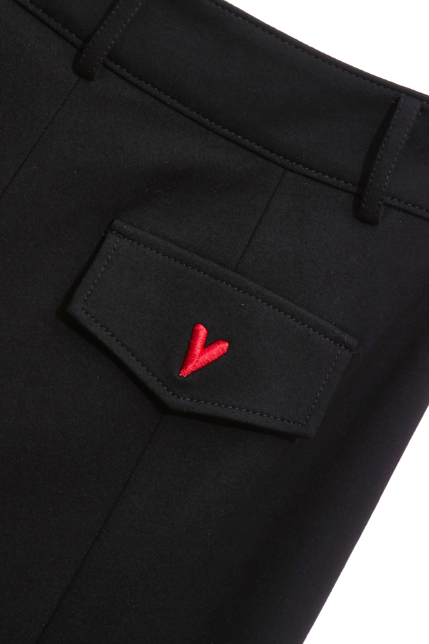 簡約修身開衩長褲簡約修身開衩長褲,刺繡,寬褲,秋冬穿搭,簡約穿搭,褲子,長褲