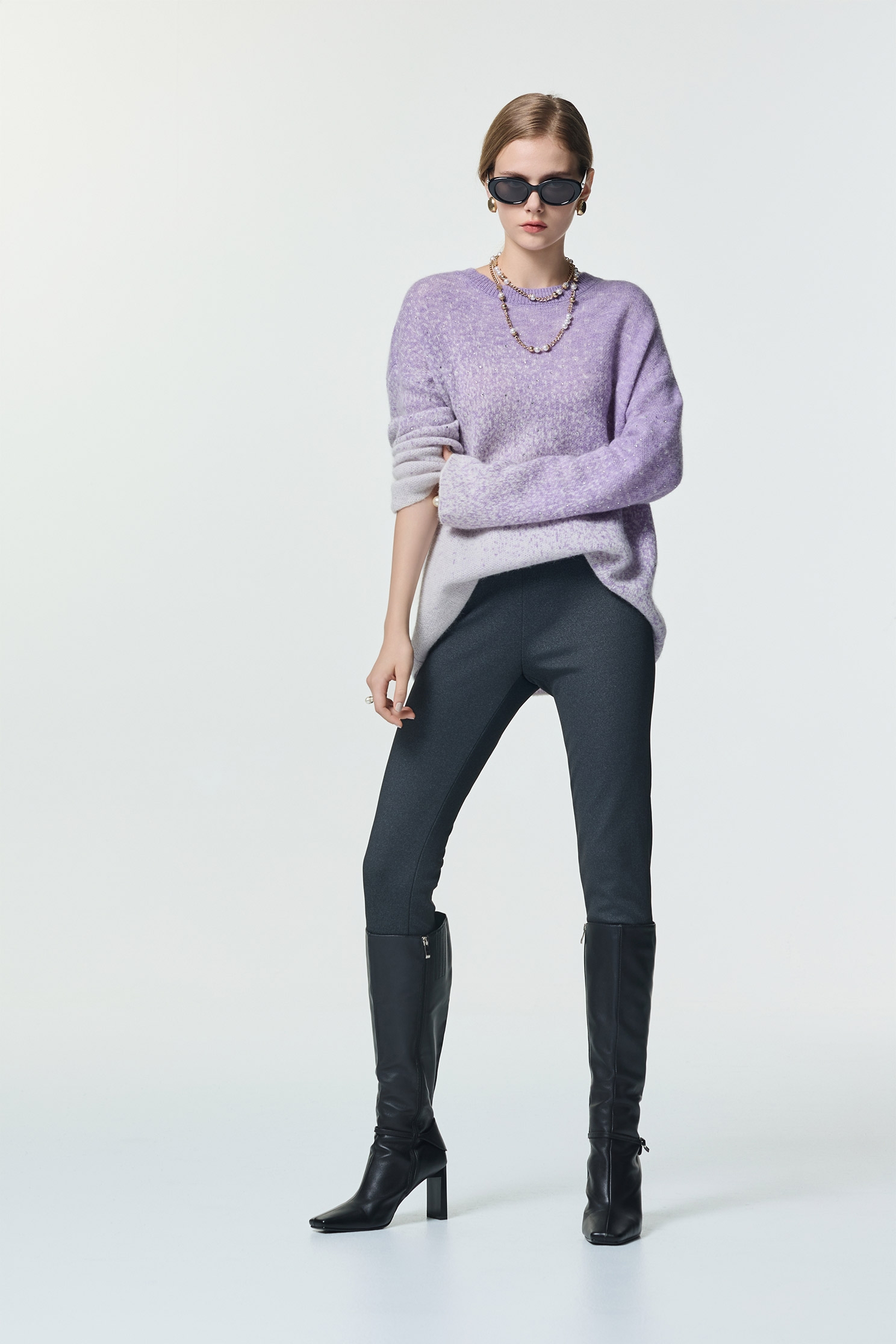 簡約顯瘦開衩合身褲簡約顯瘦開衩合身褲,刺繡,秋冬穿搭,窄管褲,簡約穿搭,褲子,長褲