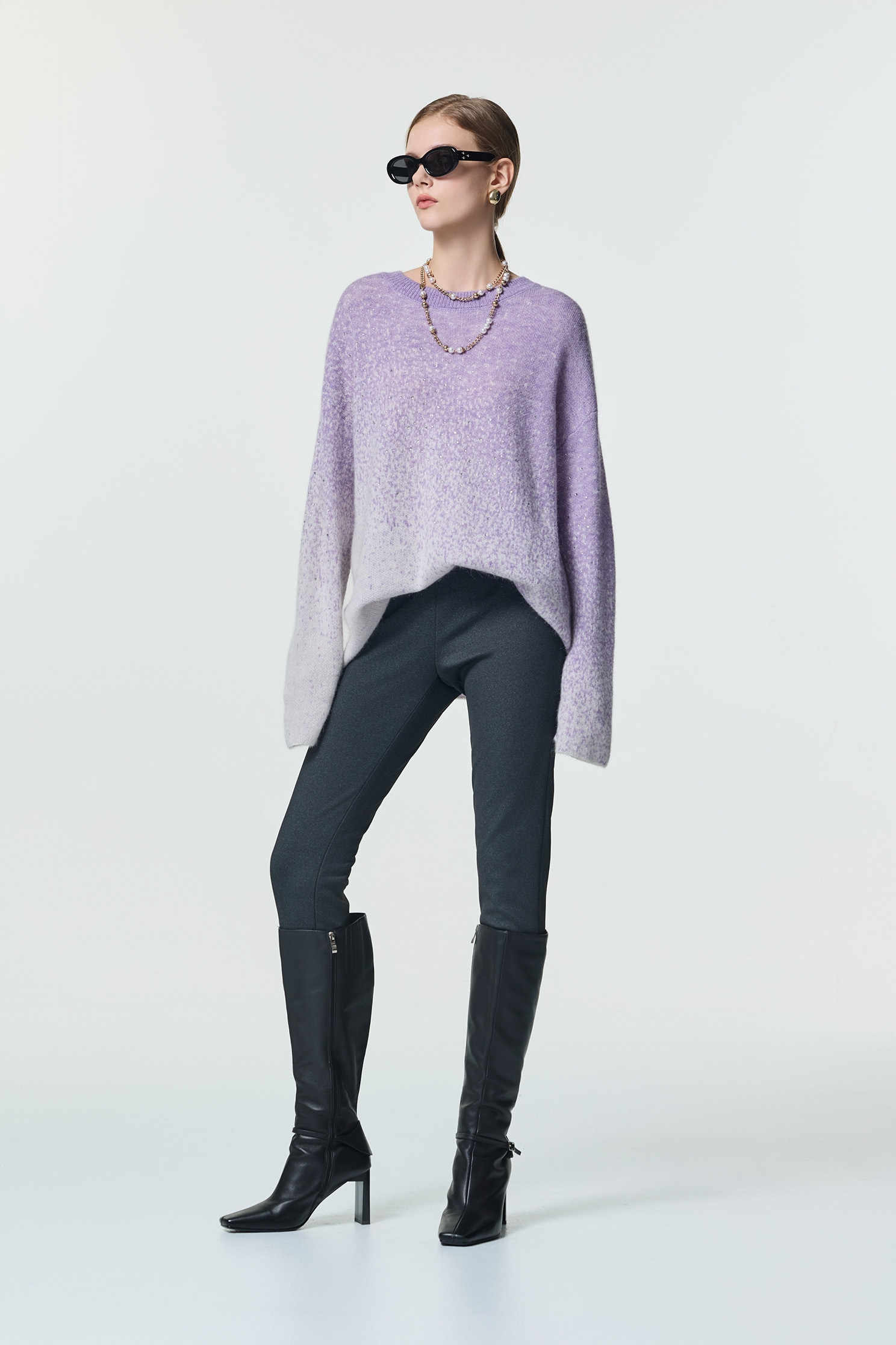 簡約顯瘦開衩合身褲簡約顯瘦開衩合身褲,刺繡,秋冬穿搭,窄管褲,簡約穿搭,褲子,長褲