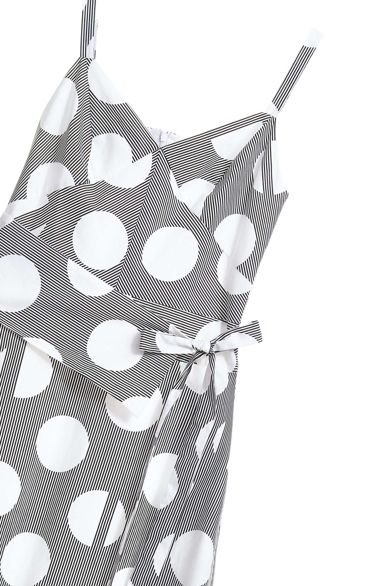 Polka dots slip dress,casualdress,sleevelessdress,spaghettistrapdress