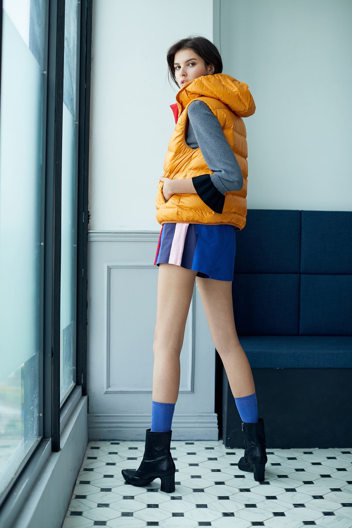 Down Bomber Vest,vest