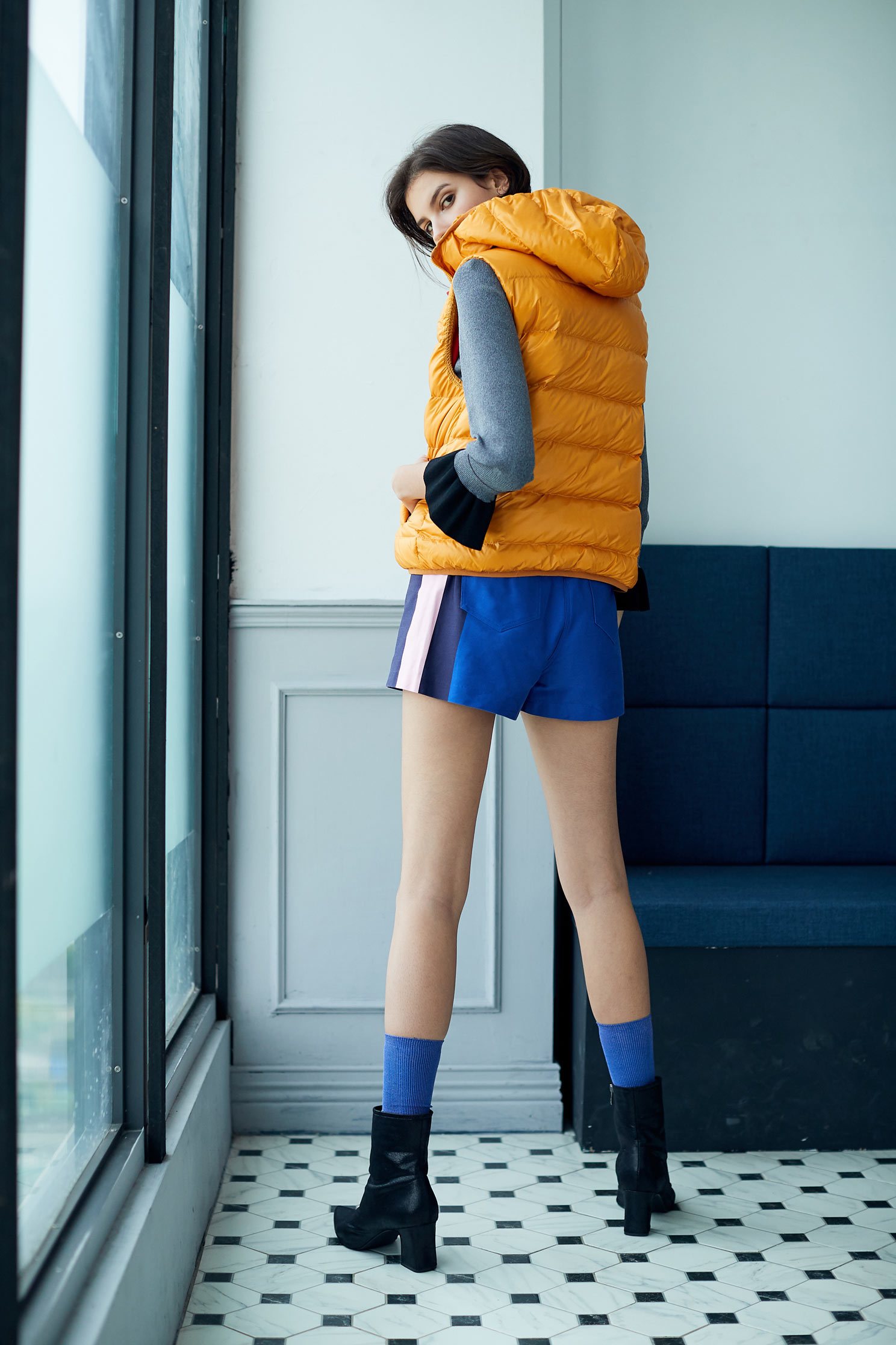 Down Bomber Vest,vest