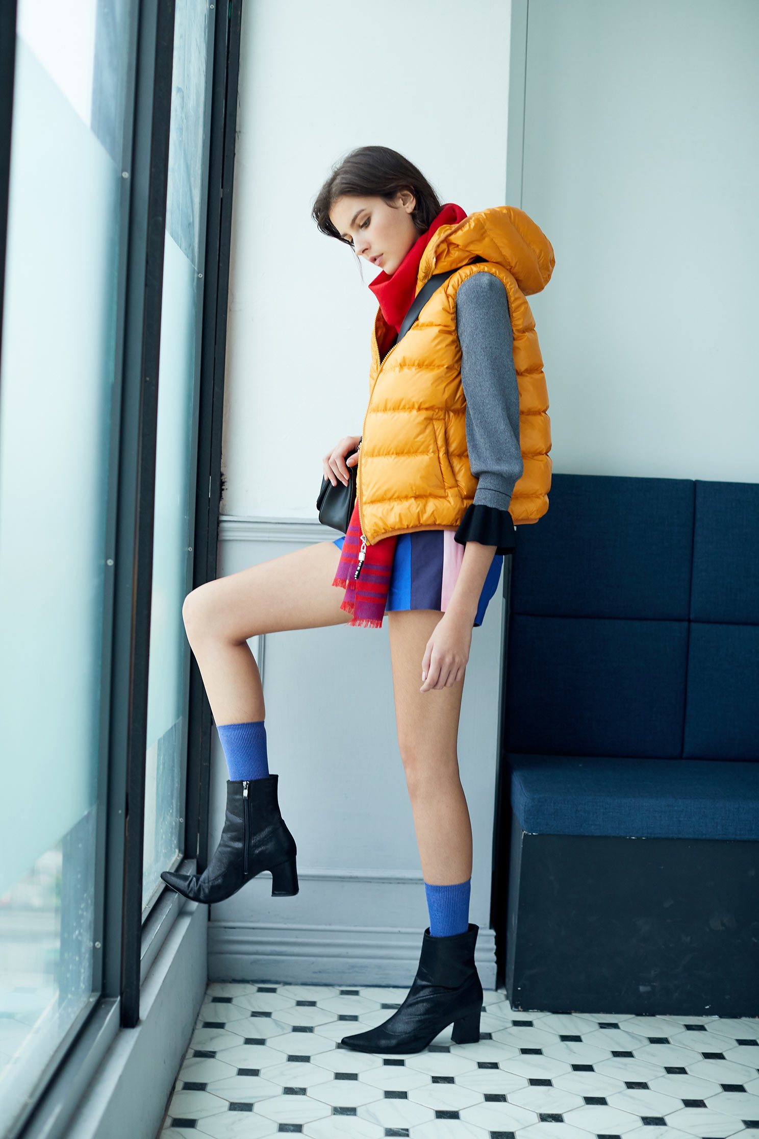 Down Bomber Vest,vest