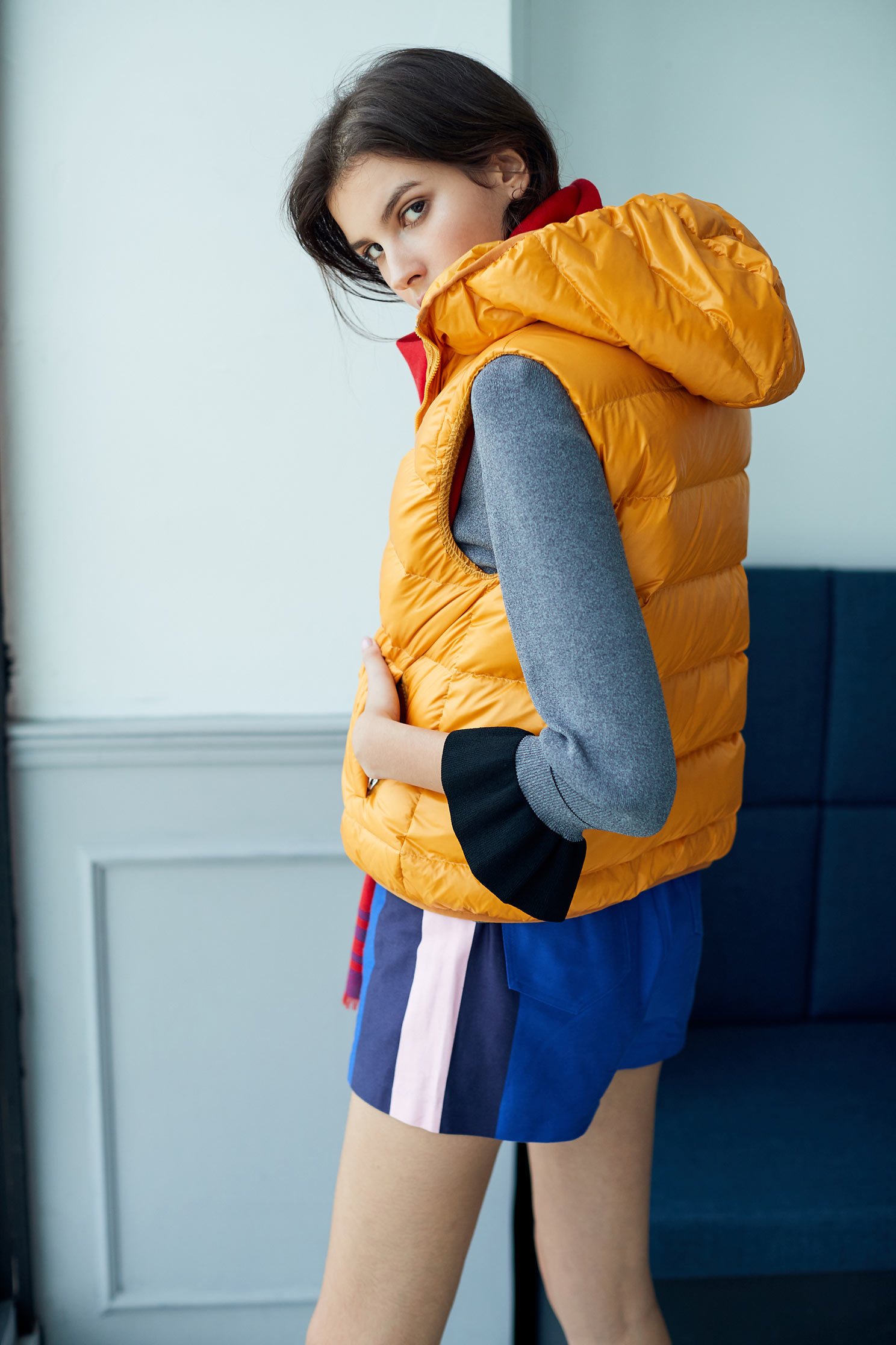 Down Bomber Vest,vest