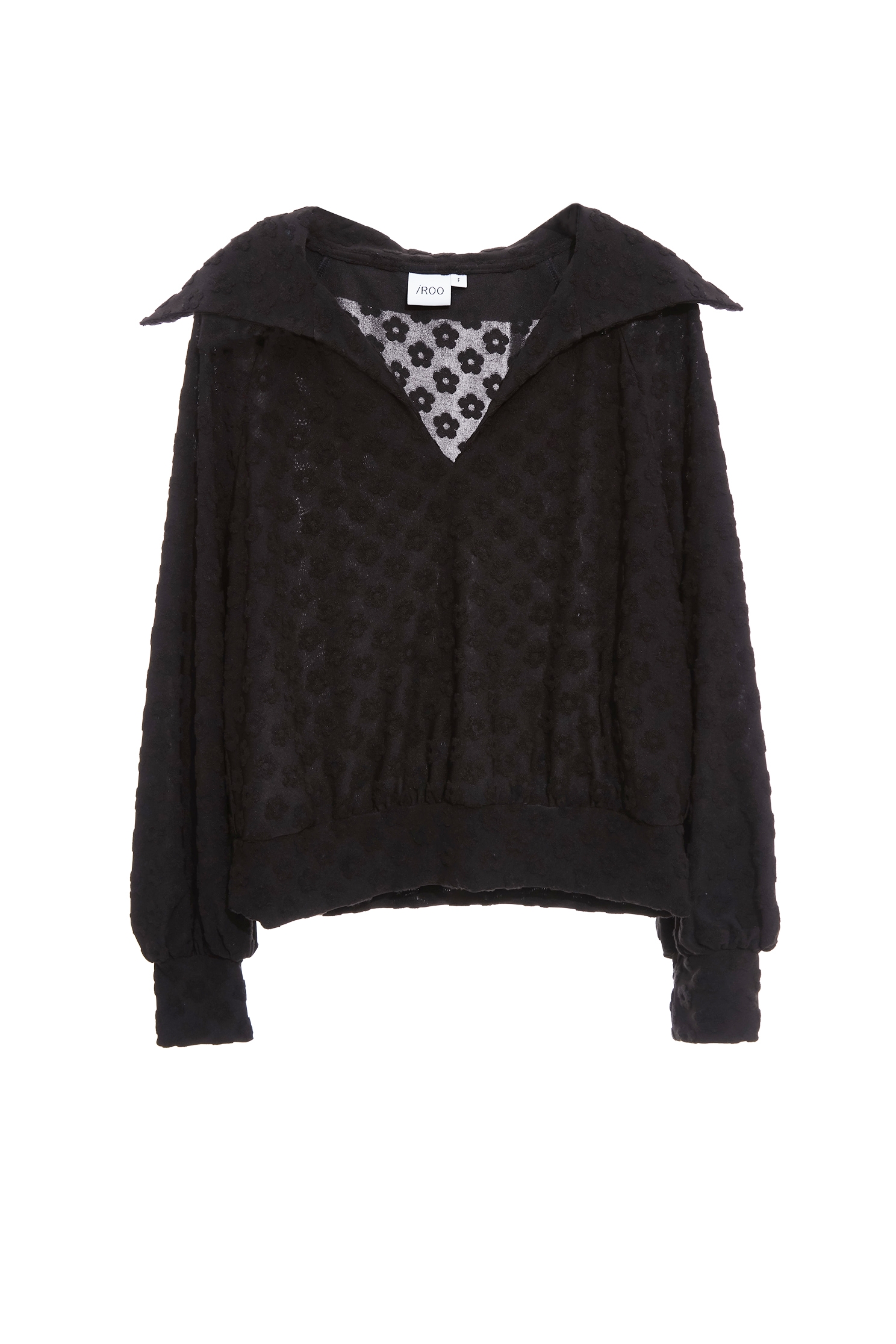 極簡立體花朵褆花上衣極簡立體花朵褆花上衣,上衣,春夏穿搭,黑色上衣