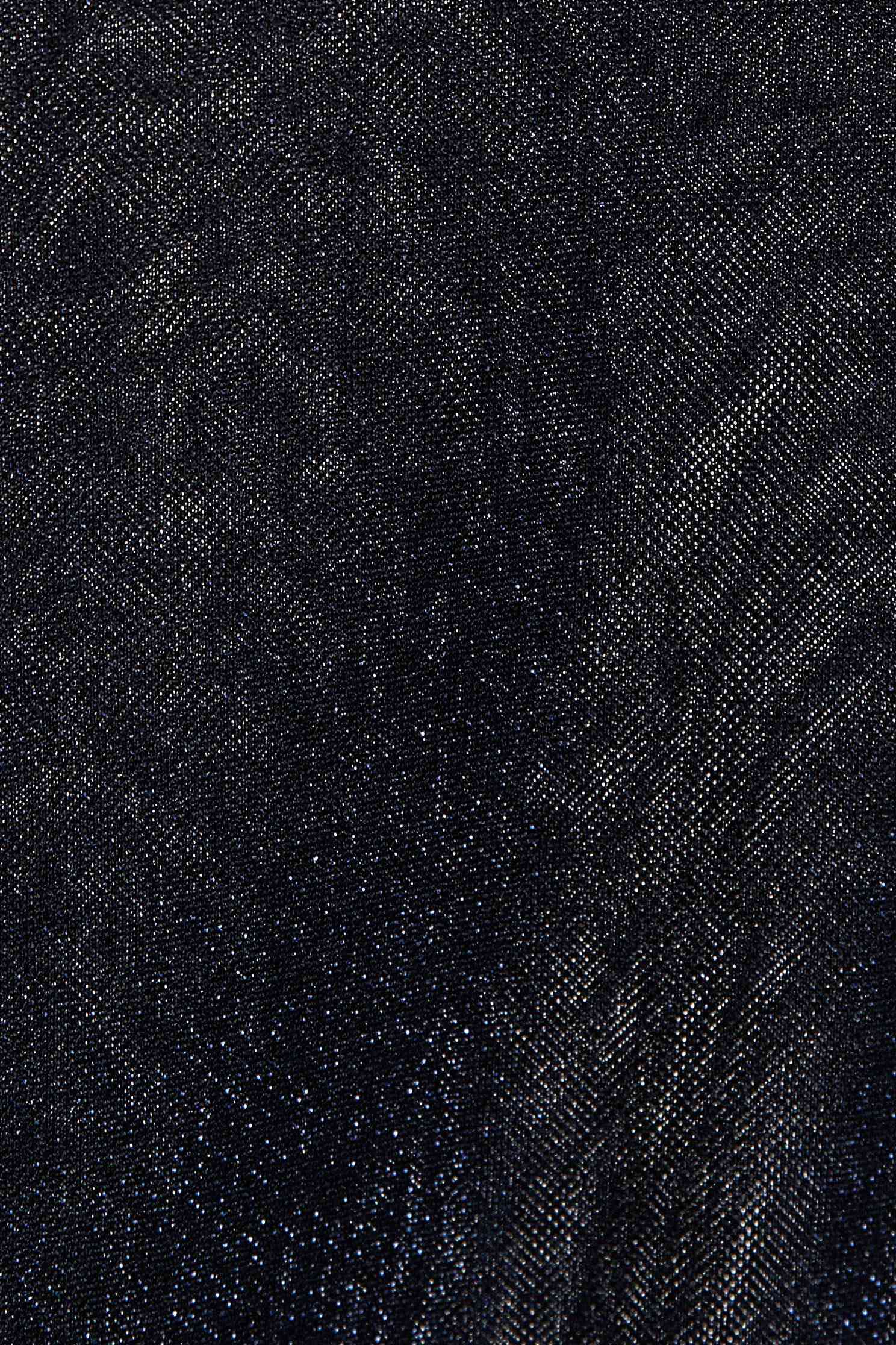 Simple blue glitter top,top,see-throughtop,knitting,knittedtop,knittedtop,longsleevetop