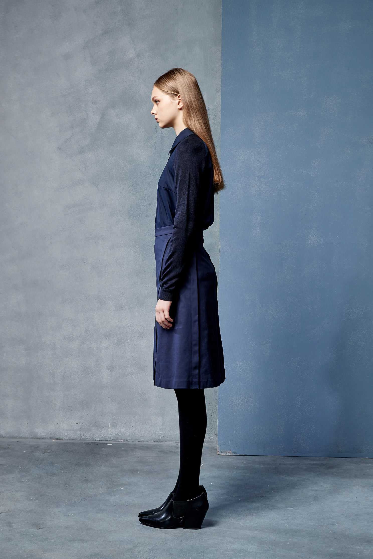 Simple texture classic shirt,top,blouse,longsleevetop