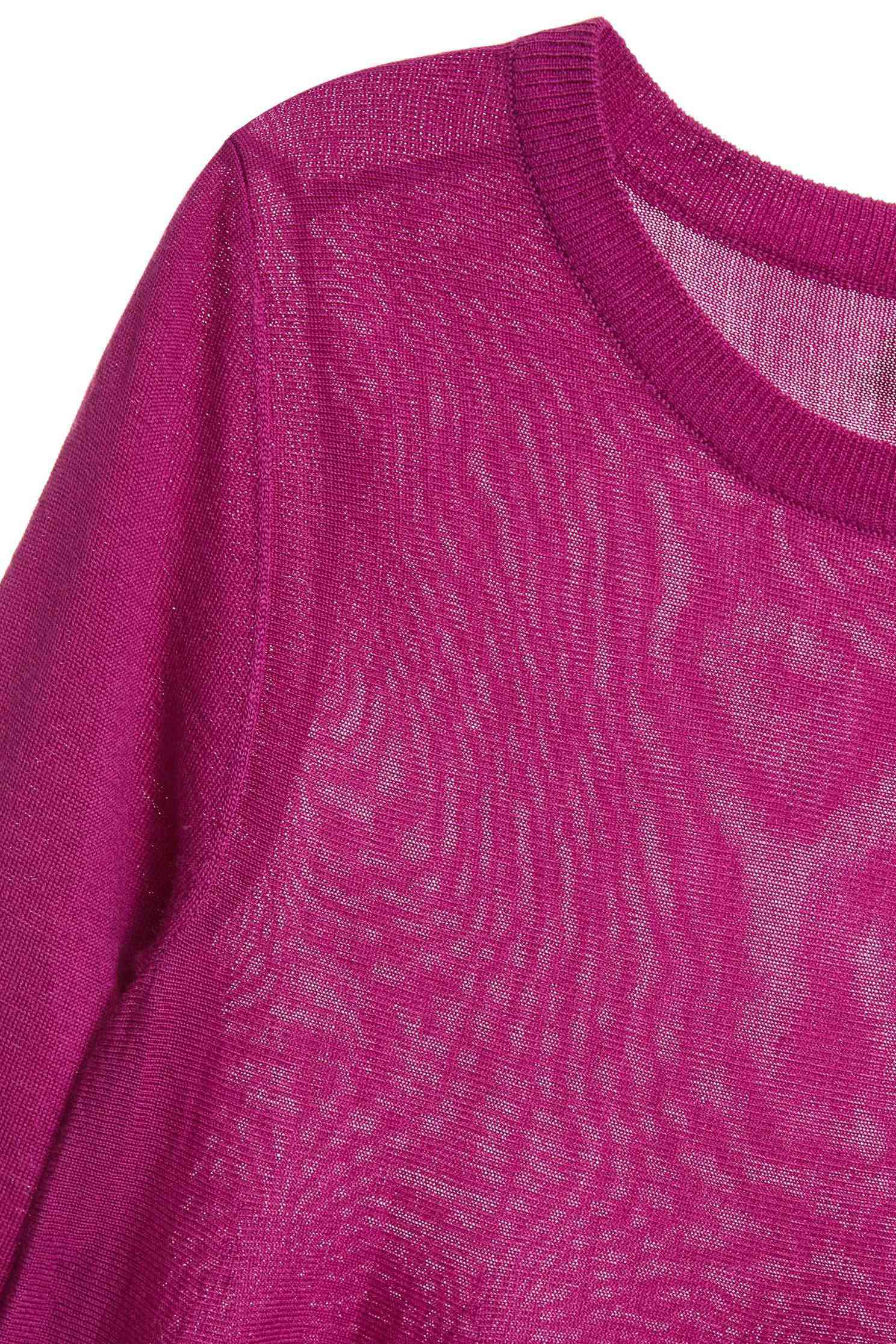 Lotus long-sleeveknit sweater,圓領上衣,Fantasy purple,knitting,Knitted top,Knitted Top,長袖上衣