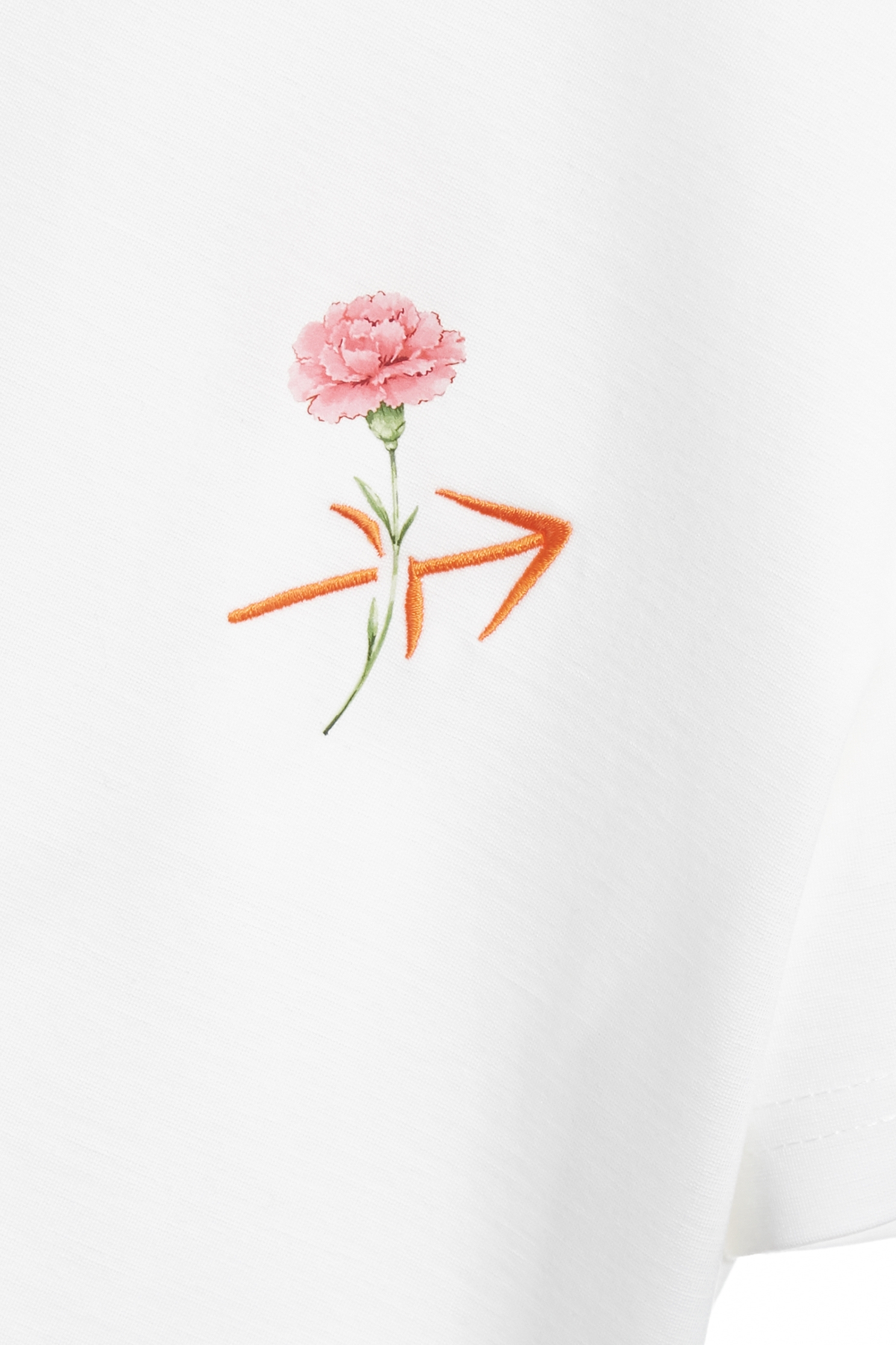 射手座花卉T恤上衣射手座花卉T恤上衣,上衣,刺繡,抗UV,涼感,白色上衣,秋冬穿搭,透氣舒適
