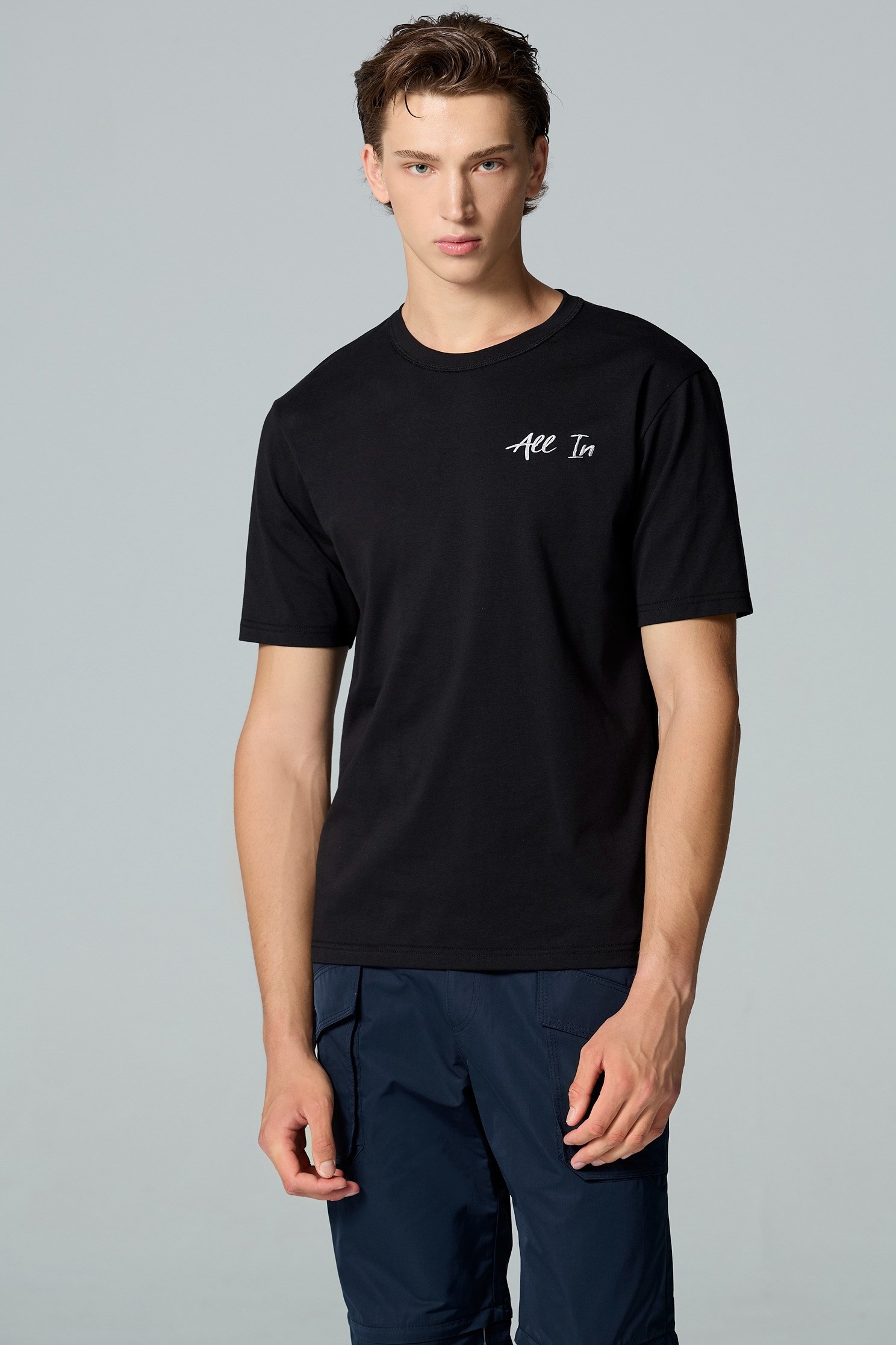 牡羊座男版T恤上衣牡羊座男版T恤上衣,T-Shirt,上衣,刺繡,吸濕,抗UV,涼感,白色上衣,黑色上衣