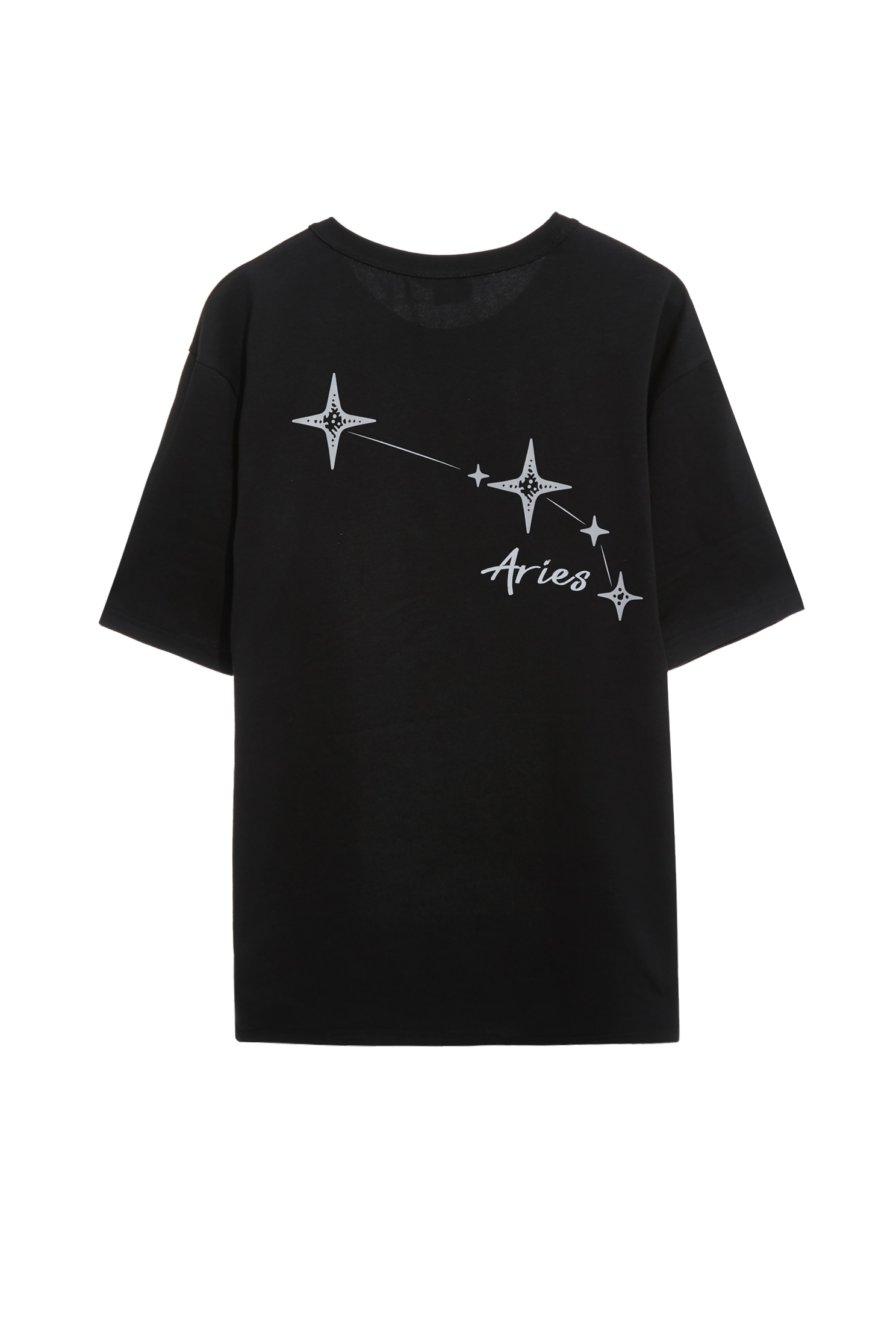 牡羊座男版T恤上衣牡羊座男版T恤上衣,T-Shirt,上衣,刺繡,吸濕,抗UV,涼感,白色上衣,黑色上衣