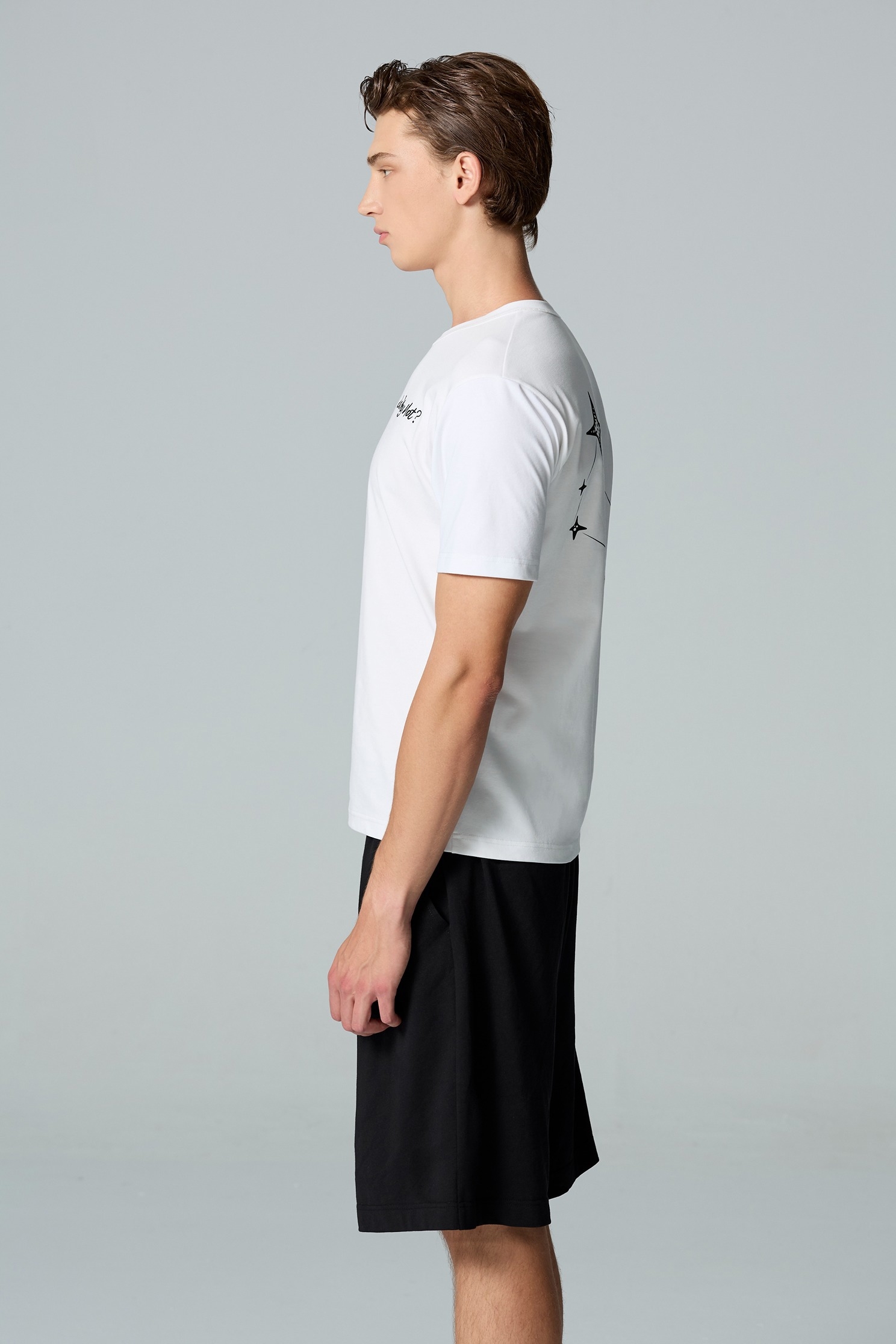 雙子座男版Ｔ恤上衣雙子座男版Ｔ恤上衣,T-Shirt,上衣,刺繡,白色上衣,秋冬穿搭,黑色上衣