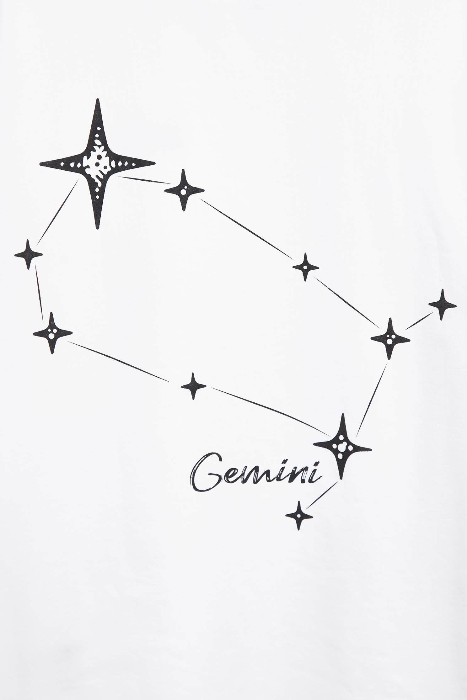 雙子座男版Ｔ恤上衣雙子座男版Ｔ恤上衣,T-Shirt,上衣,刺繡,白色上衣,秋冬穿搭,黑色上衣