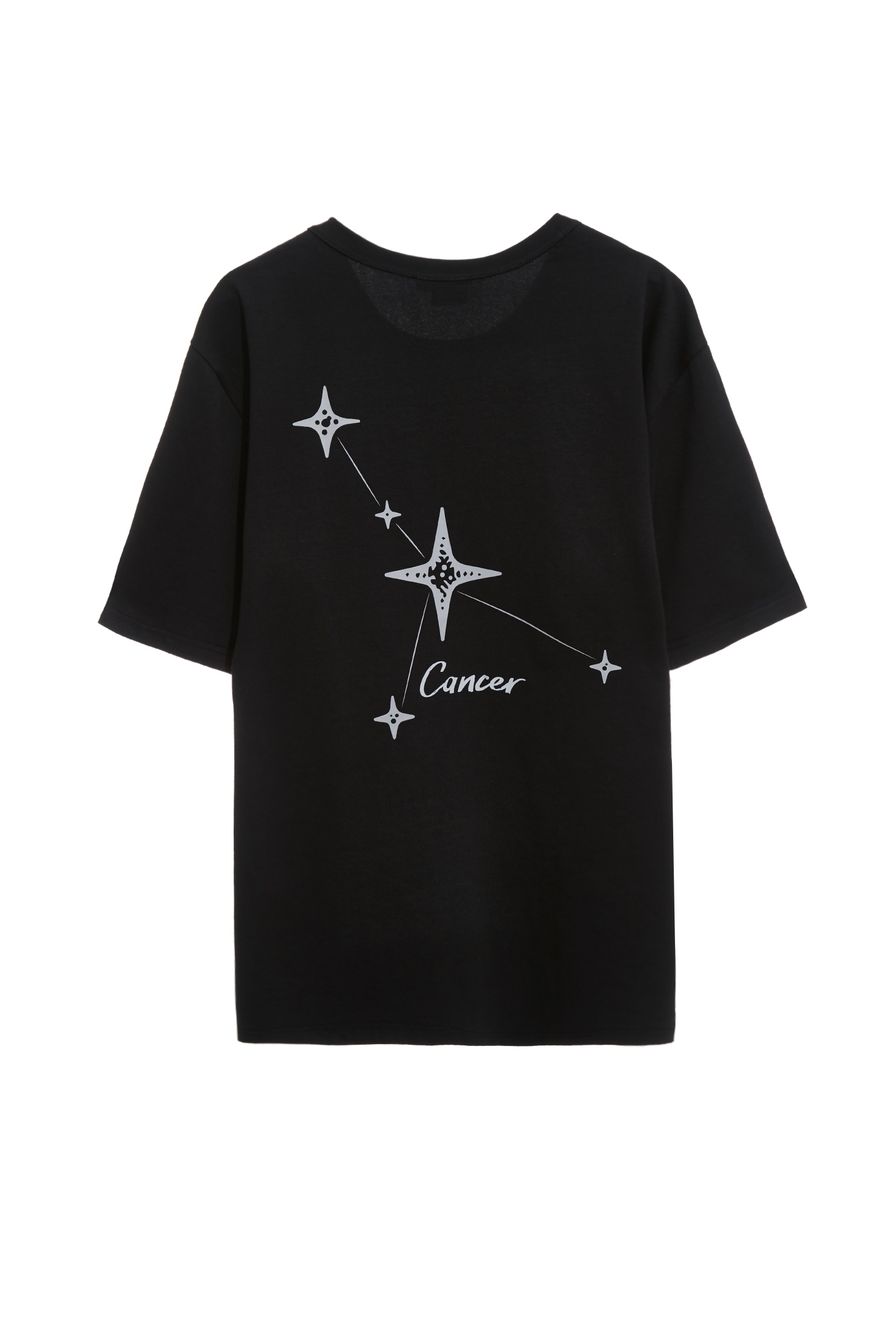 巨蟹座男版T恤上衣巨蟹座男版T恤上衣,T-Shirt,上衣,刺繡,吸濕,抗UV,涼感,白色上衣,黑色上衣