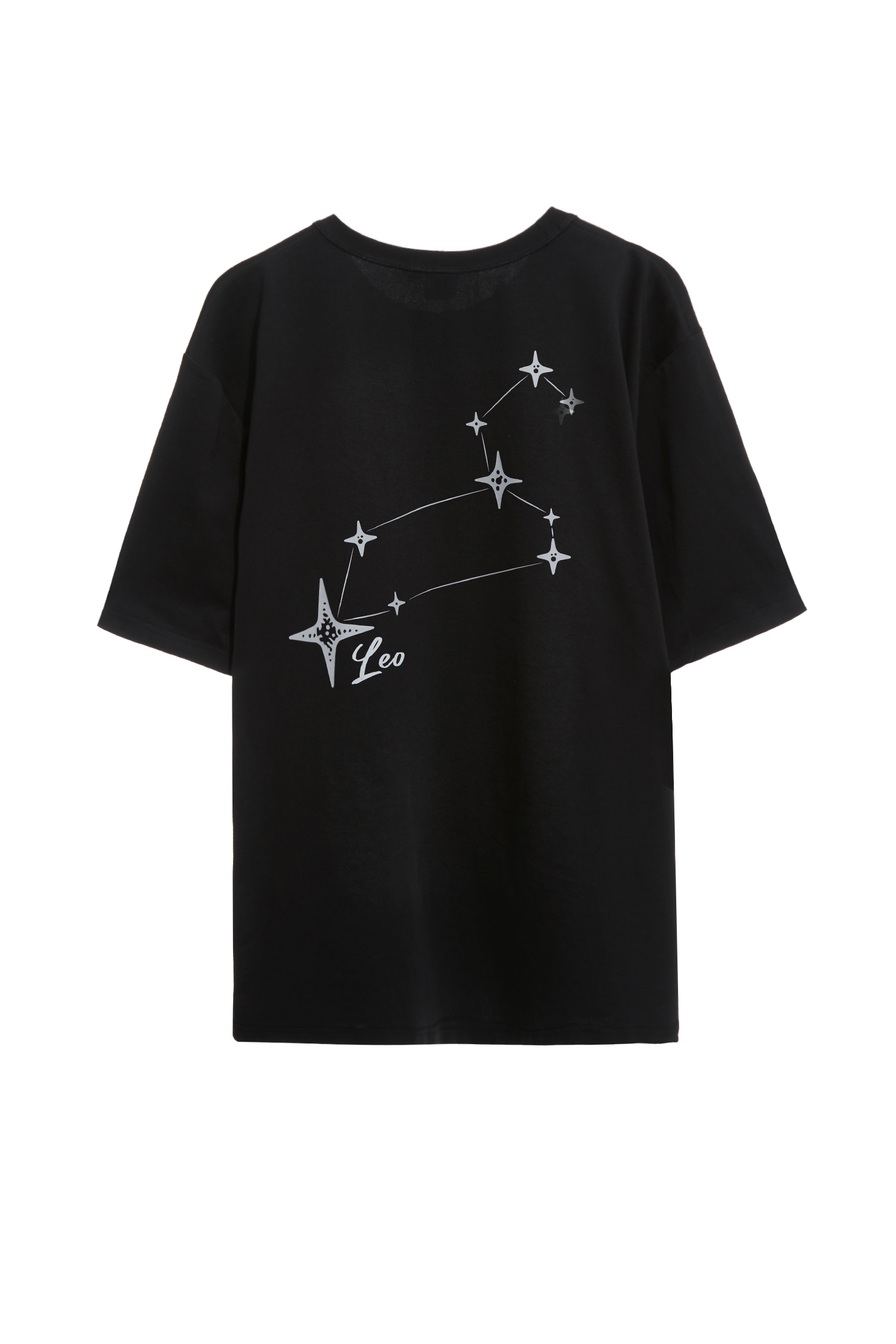獅子座男版T恤上衣獅子座男版T恤上衣,T-Shirt,上衣,刺繡,吸濕,抗UV,涼感,白色上衣,黑色上衣