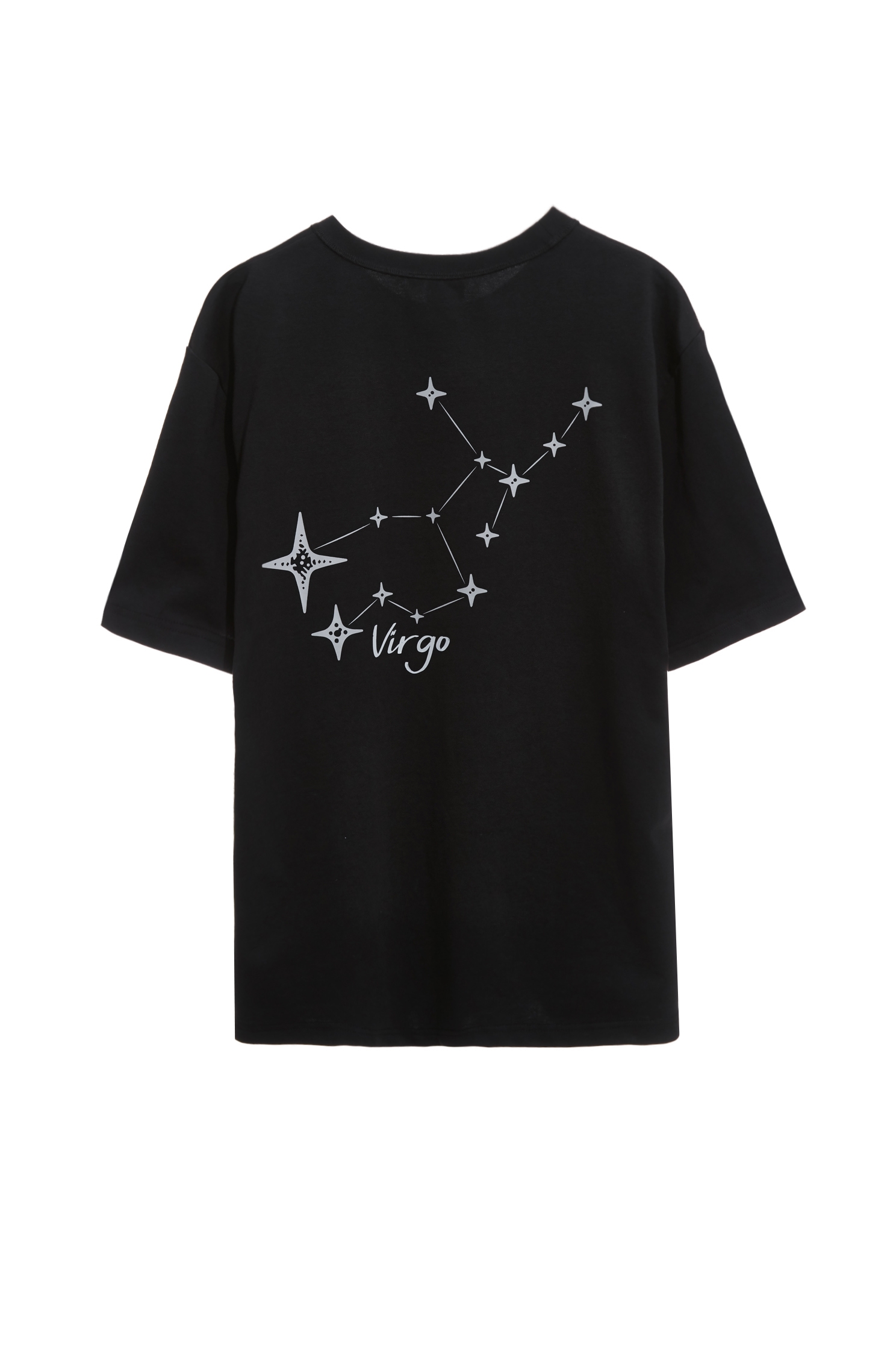 處女座男版T恤上衣處女座男版T恤上衣,T-Shirt,上衣,刺繡,吸濕,抗UV,涼感,白色上衣,黑色上衣