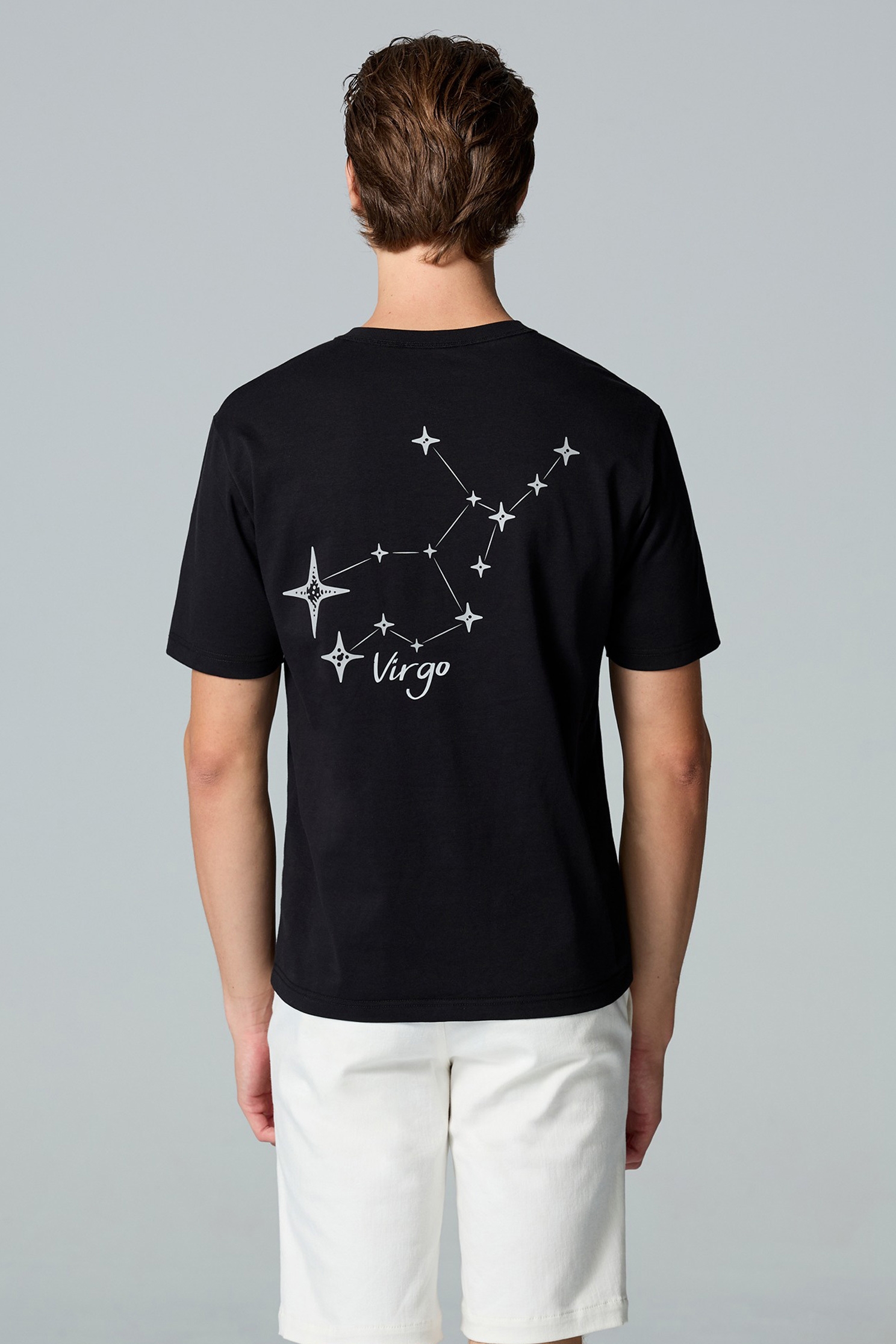 處女座男版T恤上衣處女座男版T恤上衣,T-Shirt,上衣,刺繡,吸濕,抗UV,涼感,白色上衣,黑色上衣