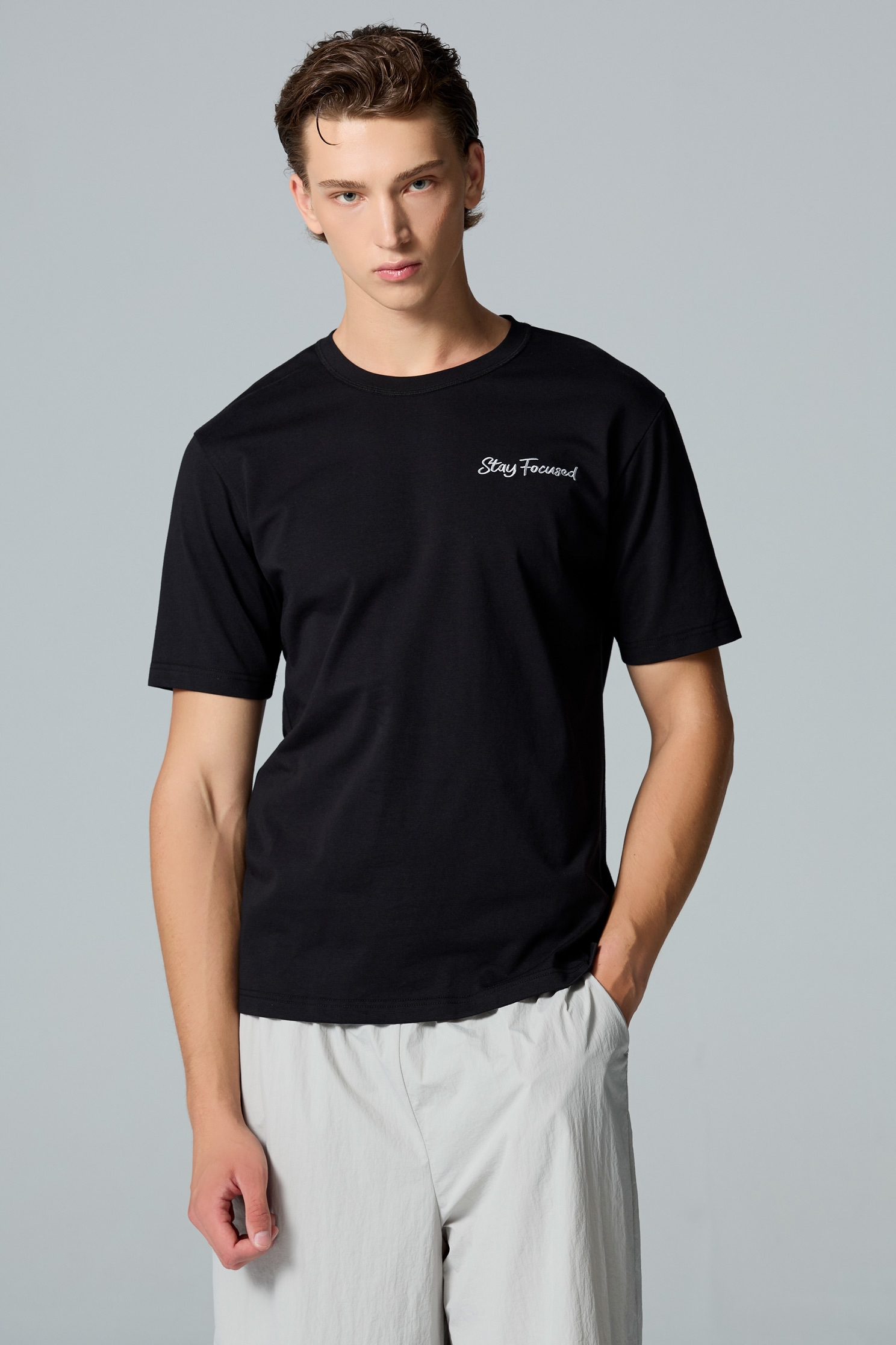 魔羯座男版T恤上衣魔羯座男版T恤上衣,T-Shirt,上衣,刺繡,吸濕,抗UV,涼感,白色上衣,黑色上衣
