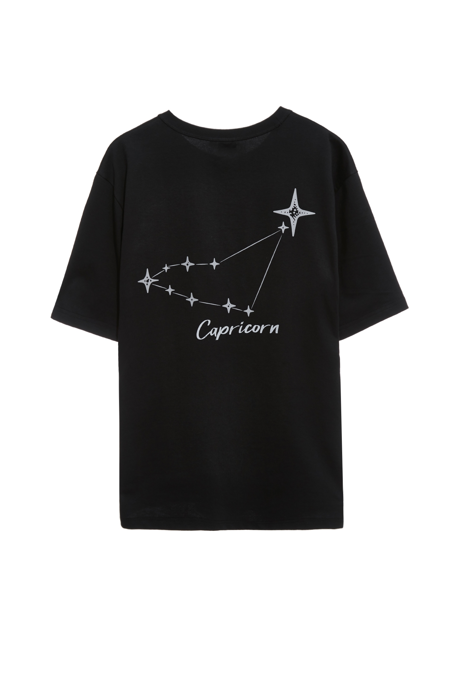 魔羯座男版T恤上衣魔羯座男版T恤上衣,T-Shirt,上衣,刺繡,吸濕,抗UV,涼感,白色上衣,黑色上衣