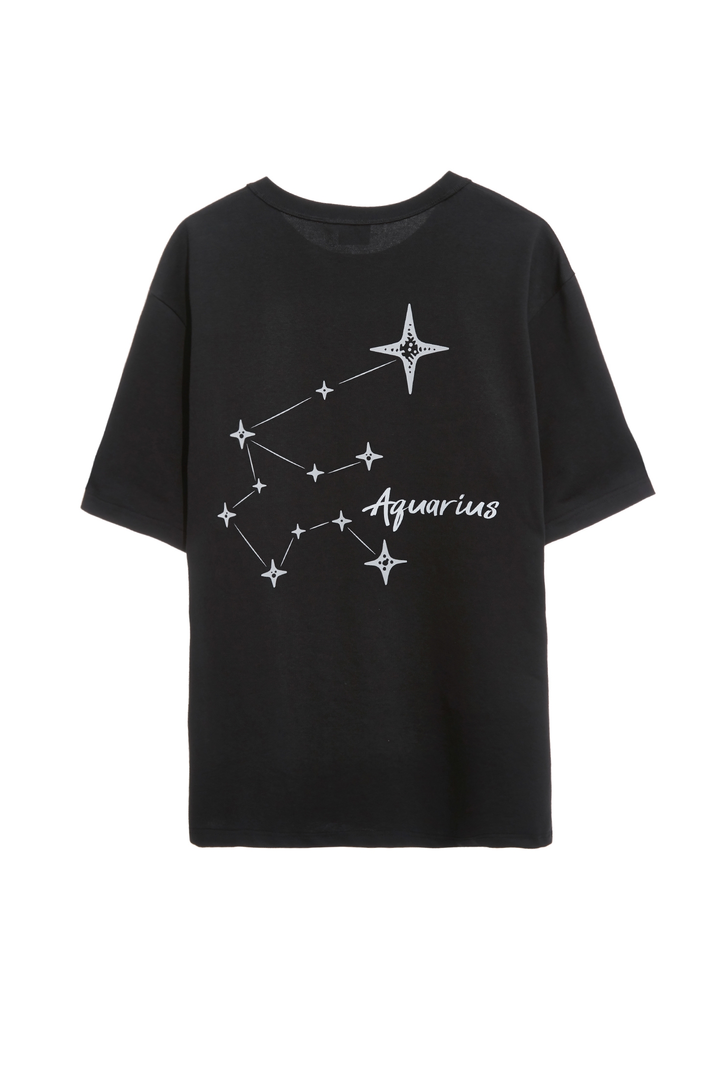 水瓶座男版T恤上衣水瓶座男版T恤上衣,T-Shirt,上衣,刺繡,吸濕,抗UV,涼感,白色上衣,黑色上衣