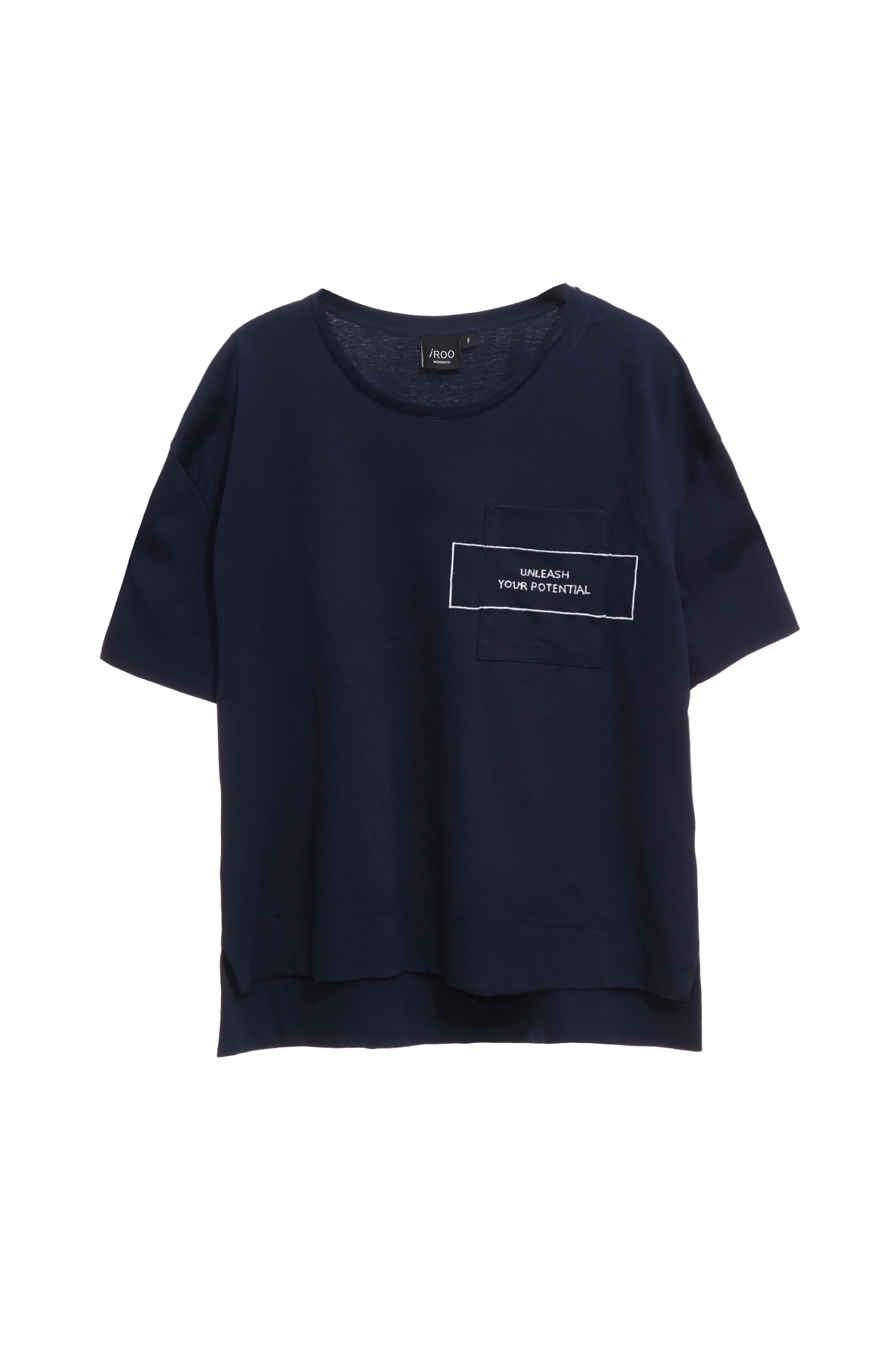 口袋刺繡造型T恤上衣口袋刺繡造型T恤上衣,T-Shirt,上衣,人氣商品,刺繡,春夏穿搭,純棉