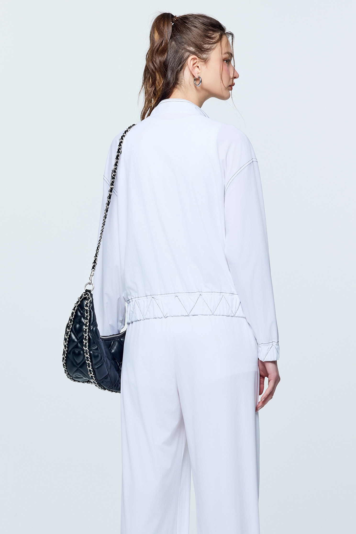 彩虹衣膠原蛋白微立領外套彩虹衣膠原蛋白微立領外套,一般外套,外套,春夏穿搭,白色外套