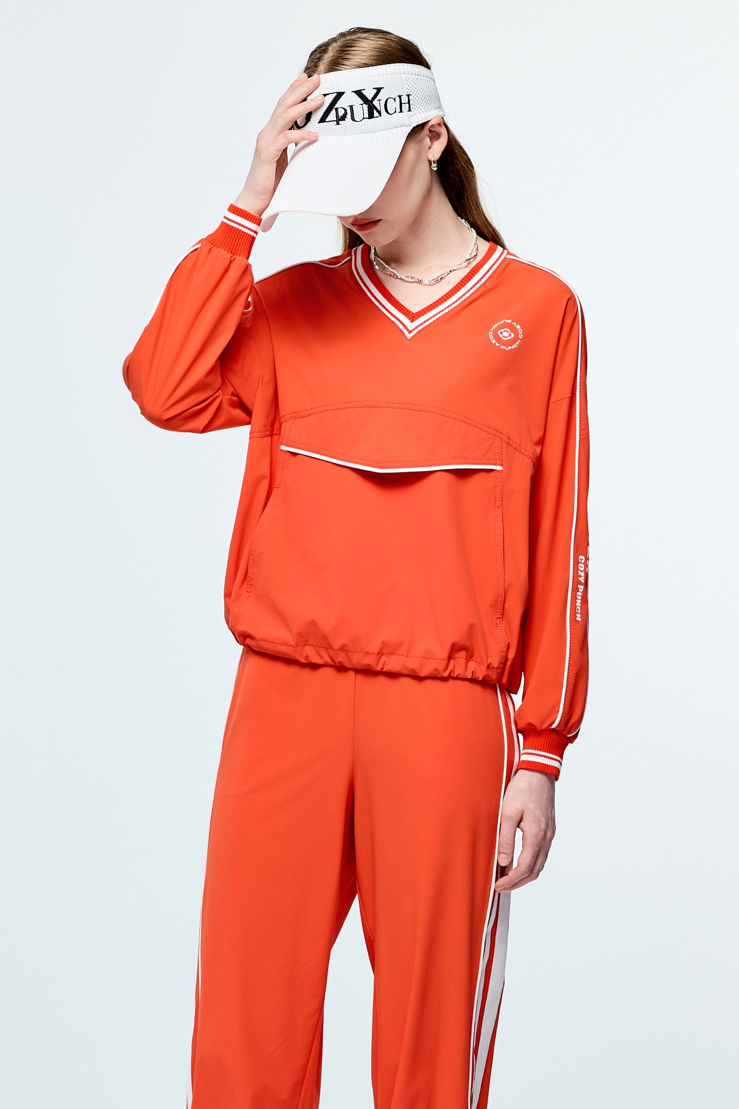 彩虹衣膠原蛋白V領撞色上衣彩虹衣膠原蛋白V領撞色上衣,上衣,春夏穿搭