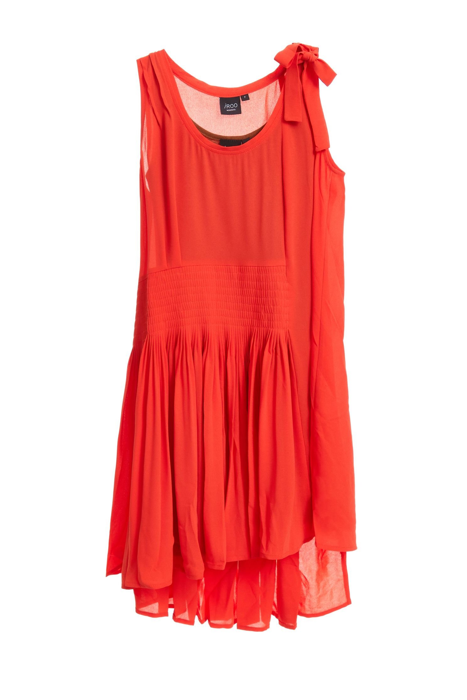 優雅傘擺經典設計無袖洋裝,u-neckdress,dress,sleevelessdress