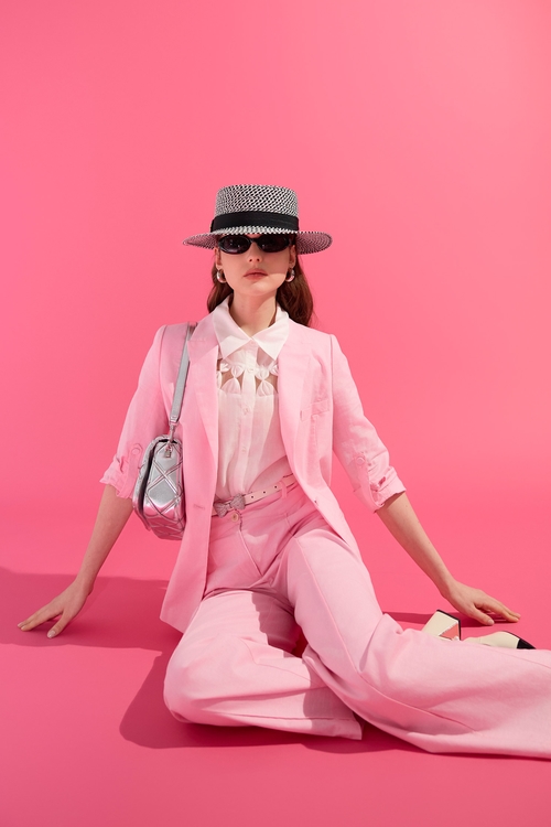 土耳其軟糖粉西裝外套,西裝外套