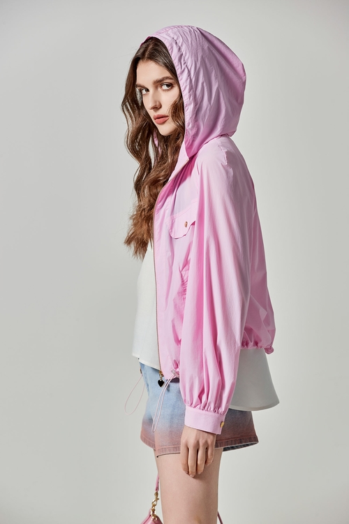 新娘粉涼感防曬連帽外套,防曬最多選擇