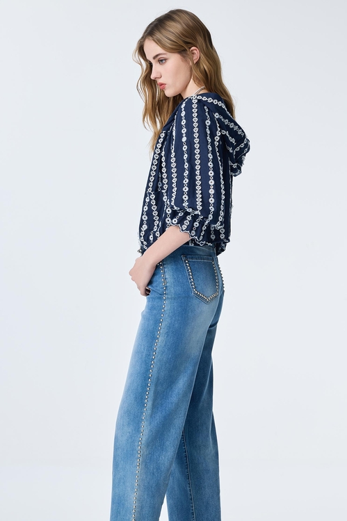 海洋洞穴色蕾絲外套,連帽外套