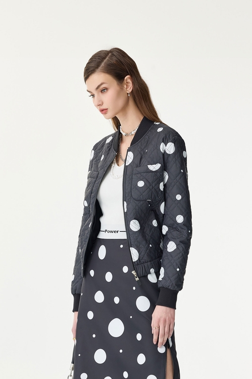 經典波爾卡點點外套,波點