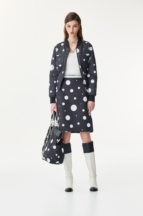 經典波爾卡點點外套,波點