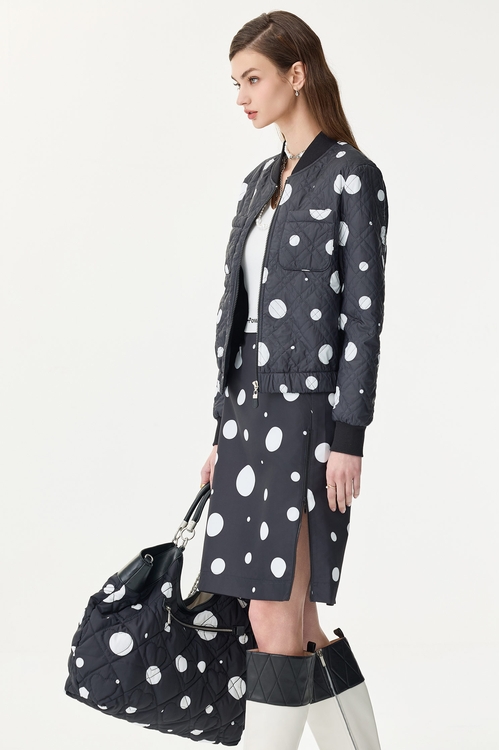 經典波爾卡點點外套,波點