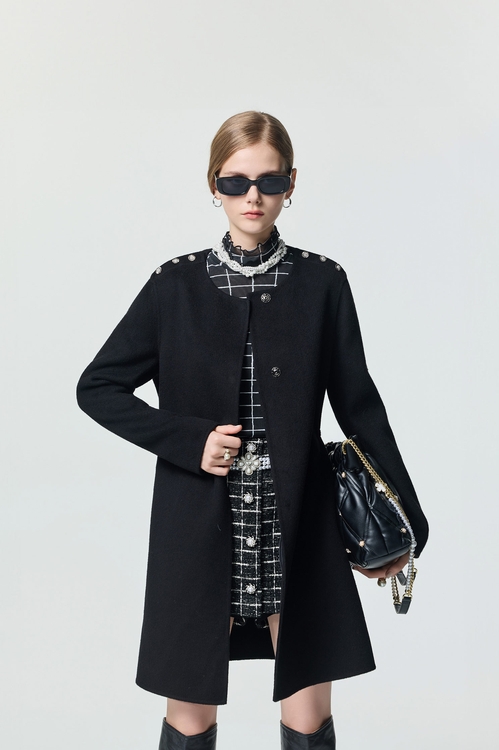 極致黑羊毛中長大衣,派對特輯