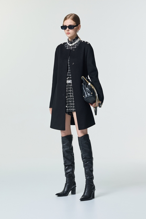 極致黑羊毛中長大衣,派對特輯