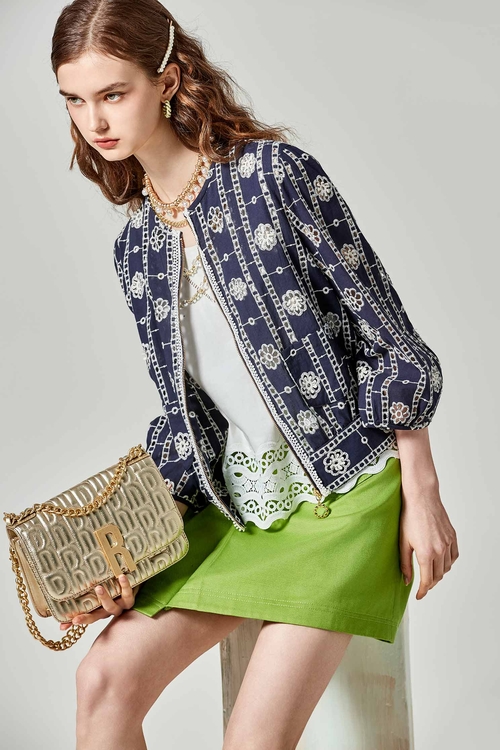 海島梔子花繡花外套,防曬最多選擇