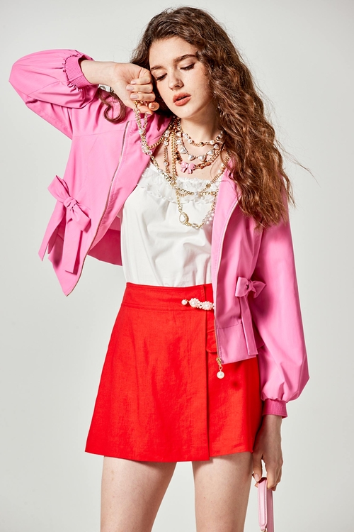 燈籠海棠色防曬抗皺連帽外套,防曬最多選擇