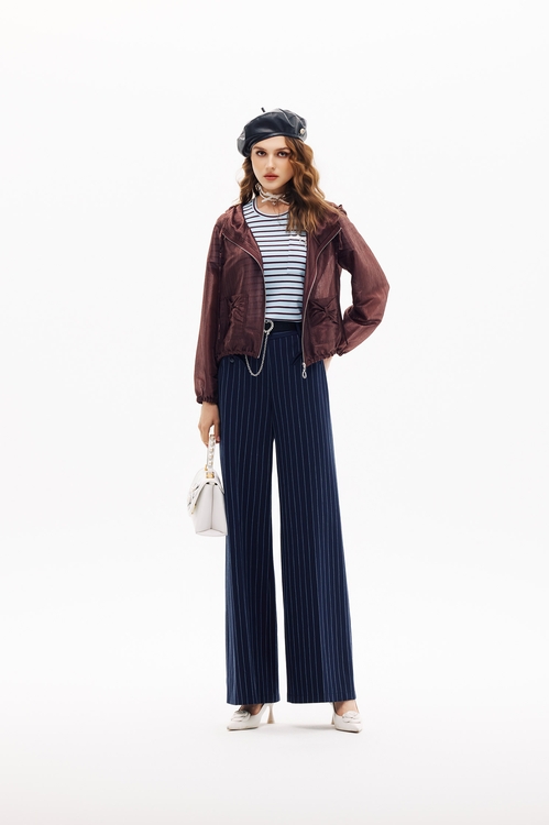 櫻桃巧克力色連帽外套,,櫻桃巧克力色連帽外套,上班OL穿搭,春夏穿搭,約會特輯,長裙,上班OL穿搭,外套,春夏穿搭,約會特輯,蝴蝶結,連帽外套,長袖外套