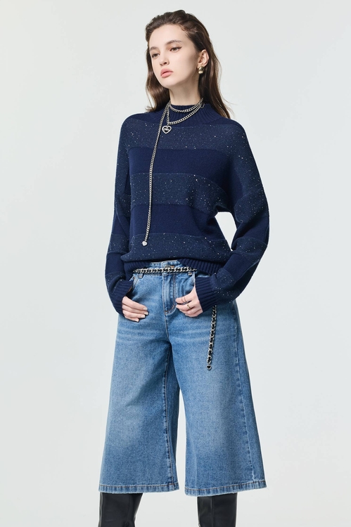 復古洗水五分牛仔褲,牛仔,丹寧