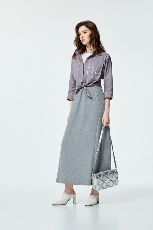 無袖撞色款抽繩洋裝,無袖洋裝