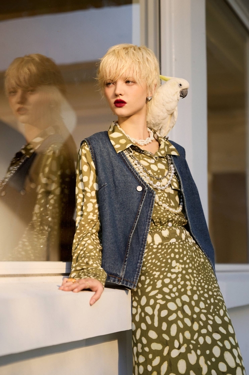 個性造型身片牛仔背心,無袖背心