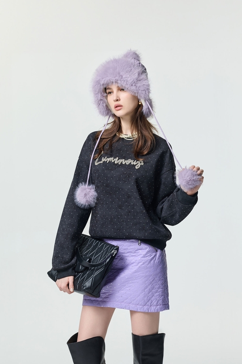 仿舊洗水閃光衛衣,衛衣