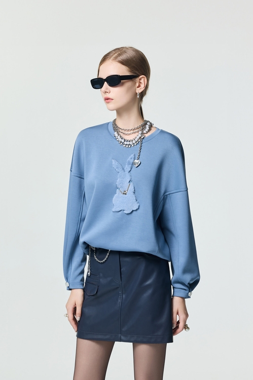 萌兔造型單品上衣,衛衣