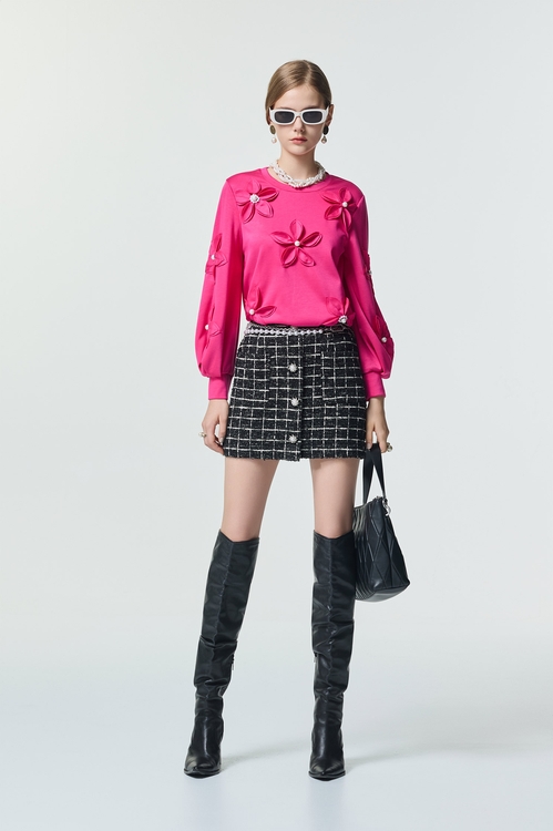 洋紅粉立體壓花珍珠縫飾單品,,洋紅粉立體壓花珍珠縫飾單品,上衣,春夏穿搭,約會特輯,花花世界,針織,針織上衣,針織衫,上班OL穿搭,上衣,春夏穿搭,約會特輯,針織,針織上衣,針織衫,上衣,人氣商品,春夏穿搭,珍珠,約會特輯,花花世界