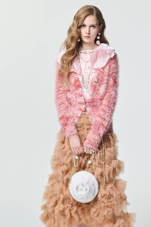 玫瑰可露麗閃光針織外套,針織外套